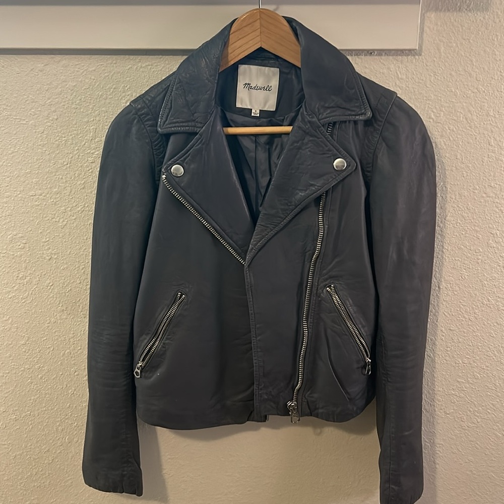 Madewell Washed Leather Motorcycle Jacket